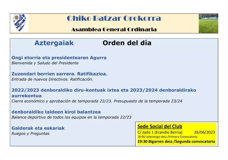 Imagen noticia SD ERANDIO CLUB